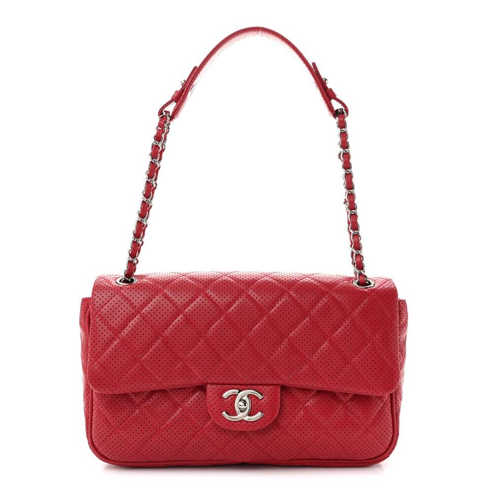 Chanel Lambskin Perforated Jumbo Punch #264387C26B